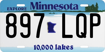 MN license plate 897LQP