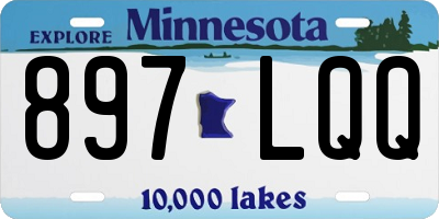 MN license plate 897LQQ