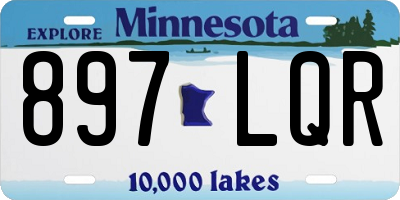 MN license plate 897LQR
