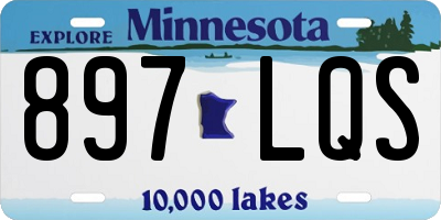 MN license plate 897LQS