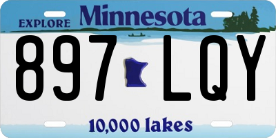 MN license plate 897LQY