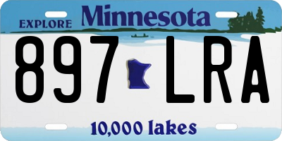 MN license plate 897LRA
