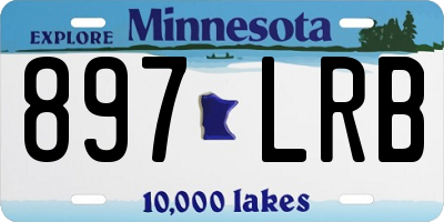 MN license plate 897LRB