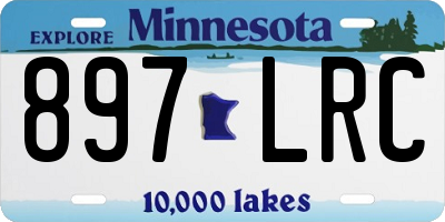 MN license plate 897LRC