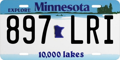 MN license plate 897LRI