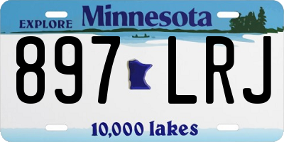 MN license plate 897LRJ