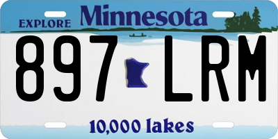 MN license plate 897LRM