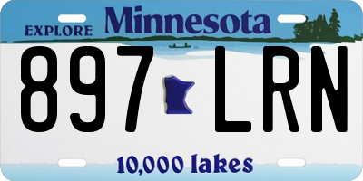 MN license plate 897LRN