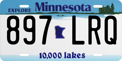MN license plate 897LRQ