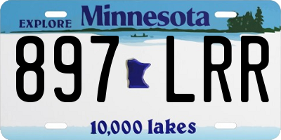 MN license plate 897LRR