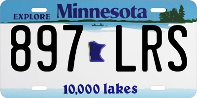MN license plate 897LRS
