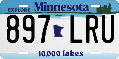 MN license plate 897LRU