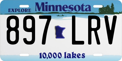MN license plate 897LRV