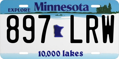 MN license plate 897LRW