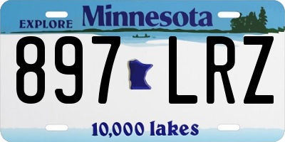 MN license plate 897LRZ