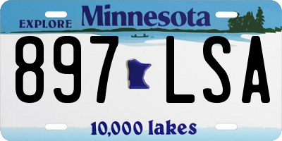 MN license plate 897LSA