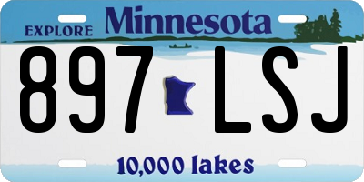 MN license plate 897LSJ