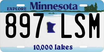 MN license plate 897LSM