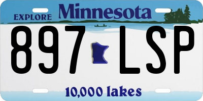 MN license plate 897LSP