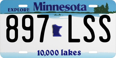MN license plate 897LSS