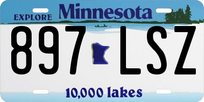 MN license plate 897LSZ