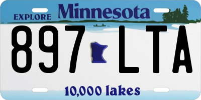 MN license plate 897LTA