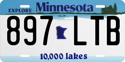 MN license plate 897LTB