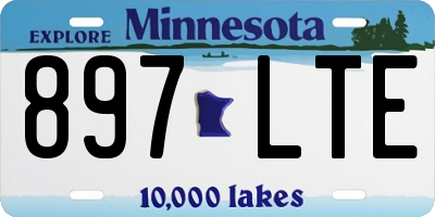 MN license plate 897LTE
