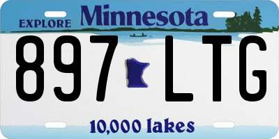 MN license plate 897LTG