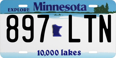 MN license plate 897LTN