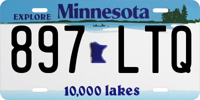 MN license plate 897LTQ