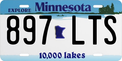 MN license plate 897LTS