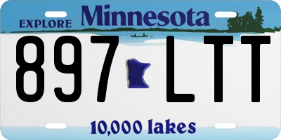 MN license plate 897LTT
