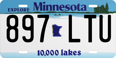 MN license plate 897LTU
