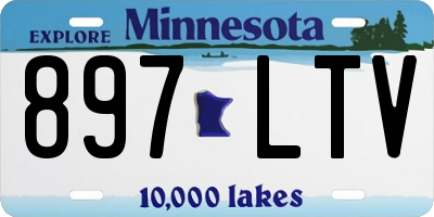 MN license plate 897LTV