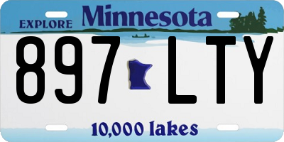 MN license plate 897LTY