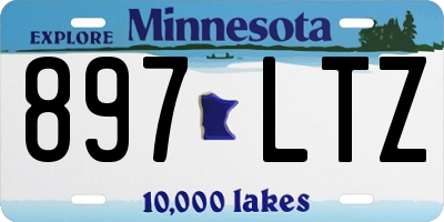 MN license plate 897LTZ