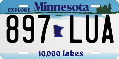 MN license plate 897LUA