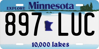MN license plate 897LUC