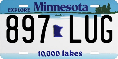 MN license plate 897LUG