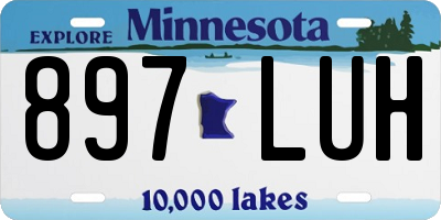 MN license plate 897LUH