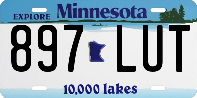 MN license plate 897LUT