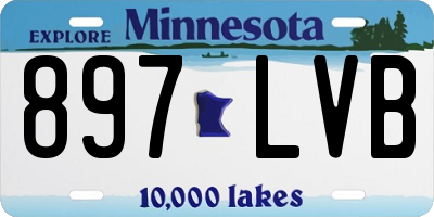 MN license plate 897LVB