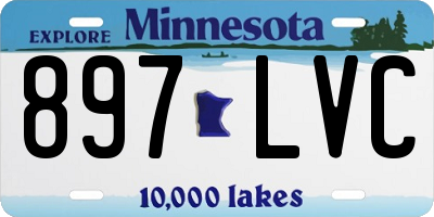 MN license plate 897LVC