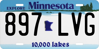 MN license plate 897LVG