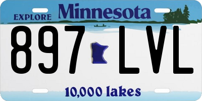 MN license plate 897LVL