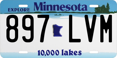 MN license plate 897LVM