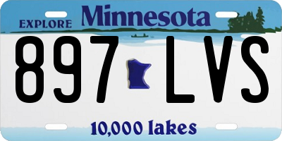MN license plate 897LVS