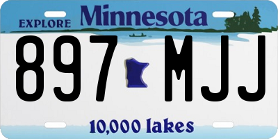 MN license plate 897MJJ