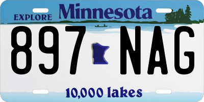 MN license plate 897NAG